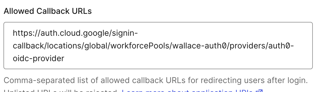 Auth0 callback URLs